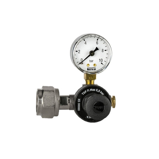 Manometer/kulsyreregulator til genopfyldelige Co2-flasker